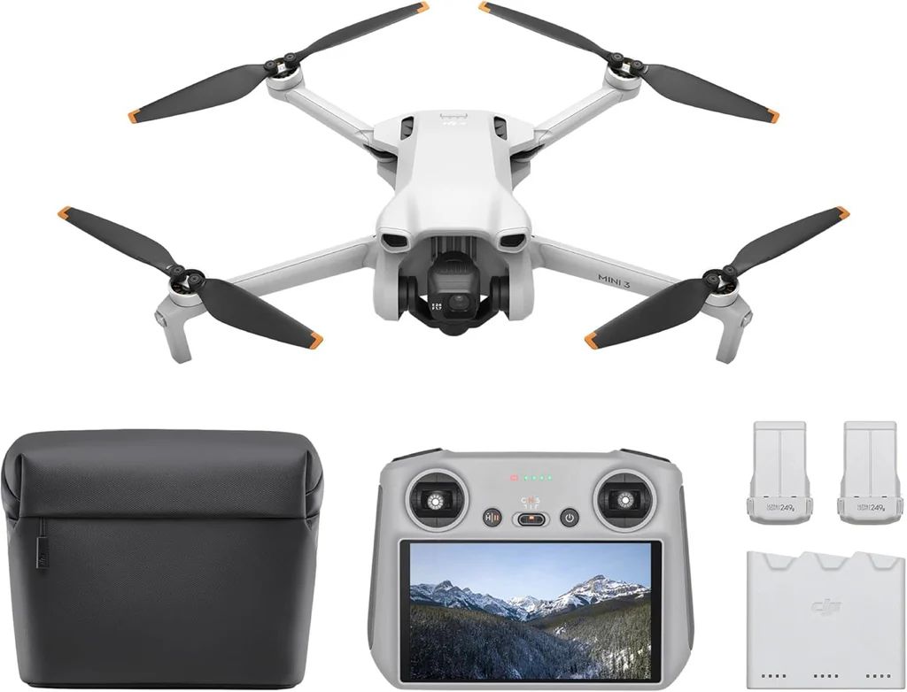 DJI Mini 3 Pro - Dron Mini con Mando a distância y cámara, ligero y plegable con video 4K HDR